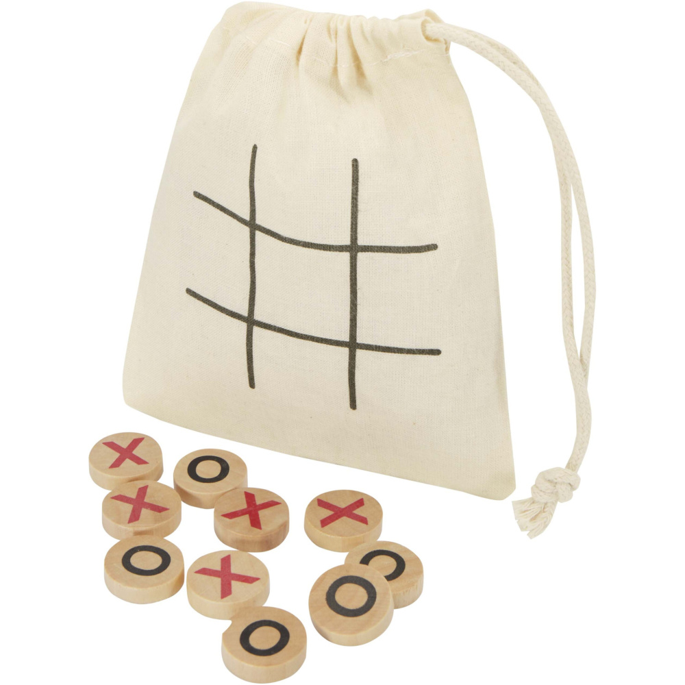 Logo trade promotional giveaway photo of: Whorl wooden tic, tac, toe game