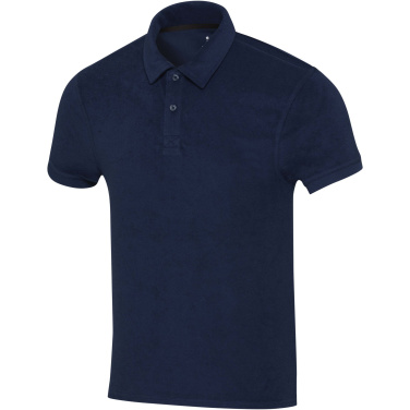 Logo trade corporate gifts image of: Akoya recycled terry unisex polo