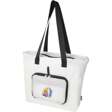 Logo trade promotional items image of: EcoFold RPET foldable tote bag 16L