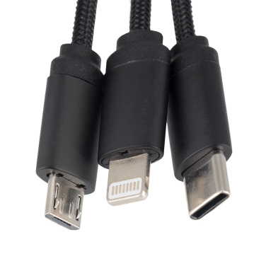 Logotrade promotional gift image of: Cable 3in1 with illuminated logo - LH-ZM04