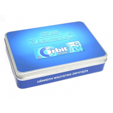 Logo trade promotional merchandise image of: Metal box 18x12,6x4 cm