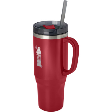 Logo trade corporate gift photo of: Melbourne 1200 ml RCS certified insulated tumbler with straw