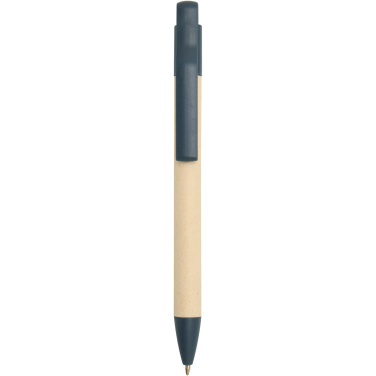 Logo trade promotional gifts image of: Liliana sugarcane paper ballpoint pen (blue ink)