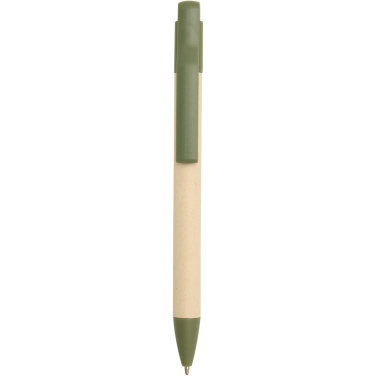 Logo trade corporate gift photo of: Liliana sugarcane paper ballpoint pen (blue ink)