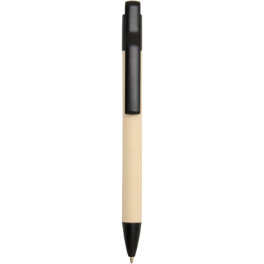 Logo trade promotional item photo of: Liliana sugarcane paper ballpoint pen (blue ink)