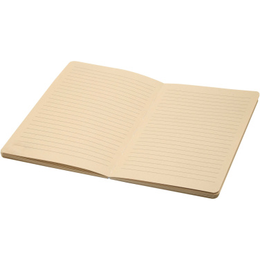 Logo trade corporate gifts picture of: Liliana A5 sugarcane and RPET soft cover notebook