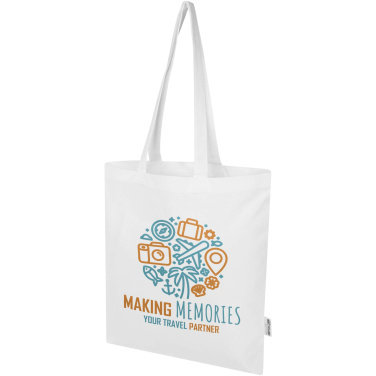 Logotrade promotional giveaway picture of: Madras Blend 140 g/m² GRS recycled cotton tote bag 7L