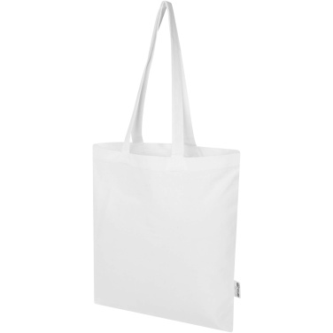 Logo trade promotional giveaways picture of: Madras Blend 140 g/m² GRS recycled cotton tote bag 7L