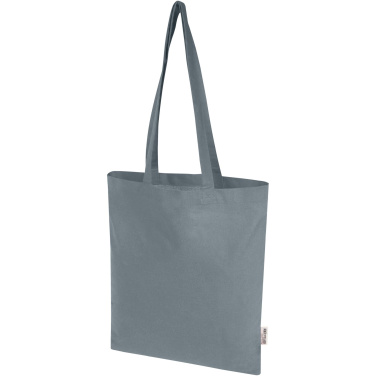 Logotrade business gift image of: Madras Blend 140 g/m² GRS recycled cotton tote bag 7L