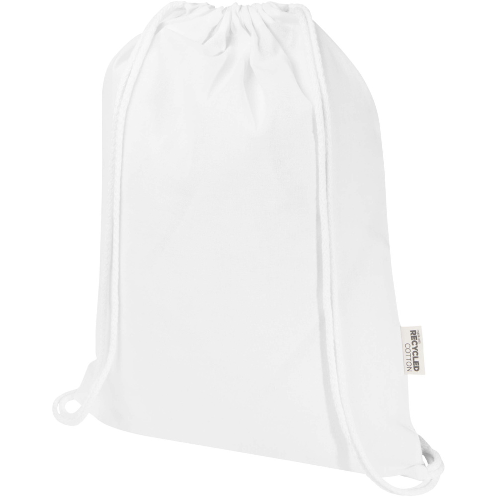 Logotrade business gifts photo of: Oregon Blend 140 g/m² GRS recycled drawstring bag 5L