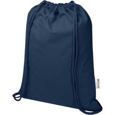 Logotrade promotional gifts photo of: Oregon Blend 140 g/m² GRS recycled drawstring bag 5L