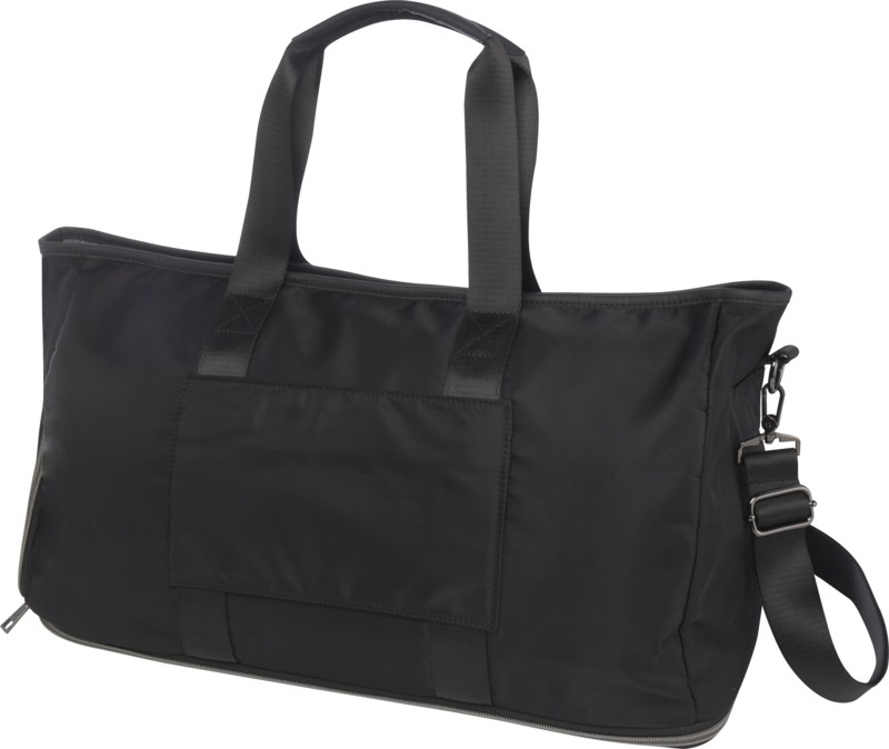 Logo trade promotional merchandise photo of: Rhine GRS recycled expandable duffel bag 35L