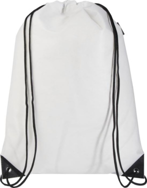 Logo trade business gift photo of: Evergreen GRS recycled non-woven drawstring bag 5L