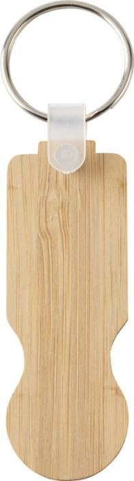 Logotrade corporate gifts photo of: Ronan bamboo trolley keychain
