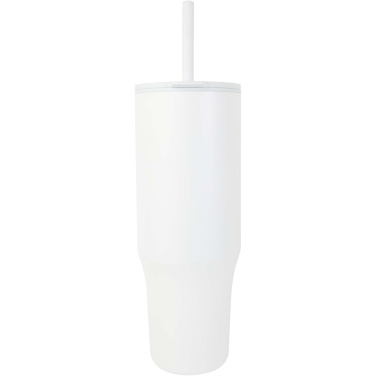 Logotrade promotional merchandise image of: Brady 900 ml RCS certified insulated tumbler with silicone straw