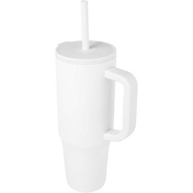 Logotrade advertising product picture of: Brady 900 ml RCS certified insulated tumbler with silicone straw