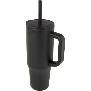 Logotrade advertising product image of: Brady 900 ml RCS certified insulated tumbler with silicone straw