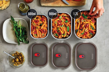 Logo trade corporate gifts image of: Black+Blum Mealprep Box 3pcs Set Small, Medium, Large