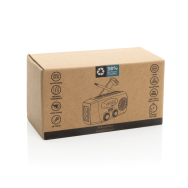 Logotrade promotional product picture of: RescueWave RCS recycled plastic emergency radio