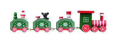 Logo trade promotional giveaways picture of: Wooden Christmas train
