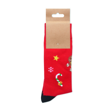 Logo trade promotional gifts picture of: Pair of Christmas socks M