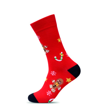 Logo trade promotional gifts picture of: Pair of Christmas socks M