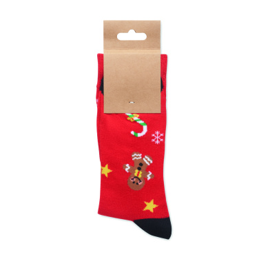 Logo trade promotional merchandise picture of: Pair of Christmas socks M