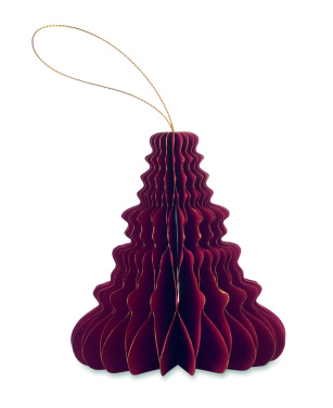 Logotrade promotional giveaways photo of: Christmas paper tree hanger