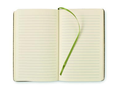 Logo trade promotional items image of: A5 notebook with hard cover