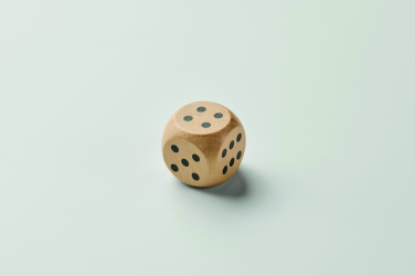 Logotrade promotional product picture of: Schima wooden dice 3cm dia