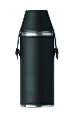 Logotrade business gift image of: Hip flask with shot cups