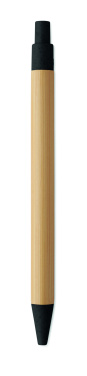 Logotrade promotional gift image of: Push button ball pen in bamboo