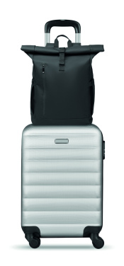 Logo trade promotional product photo of: Rolltop laptop rucksack 600D