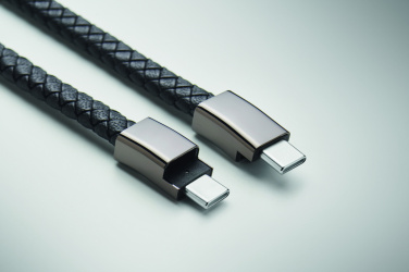 Logo trade business gifts image of: Braided bracelet cable type-C