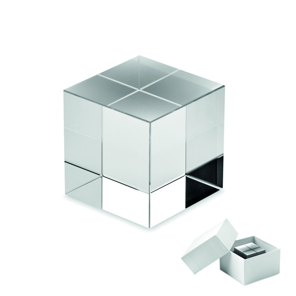 Logotrade promotional giveaway image of: Glass cube award
