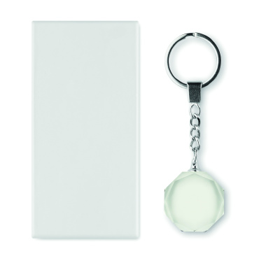 Logo trade promotional merchandise picture of: Glass round award key ring