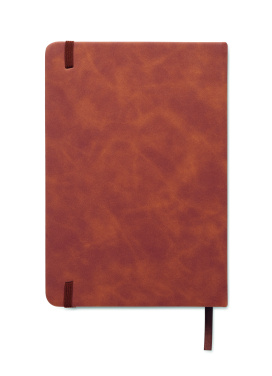 Logo trade promotional giveaway photo of: A5 smokey PU notebook