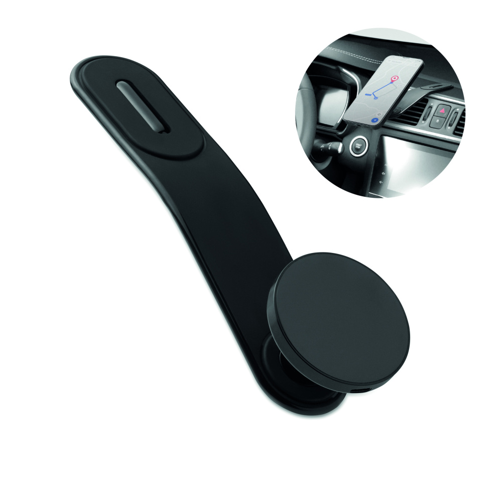 Logo trade promotional gifts picture of: 15W magnetic car charger