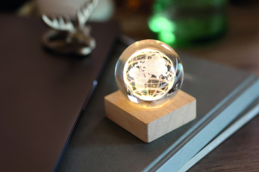 Logo trade promotional giveaways picture of: LED globe glass ball
