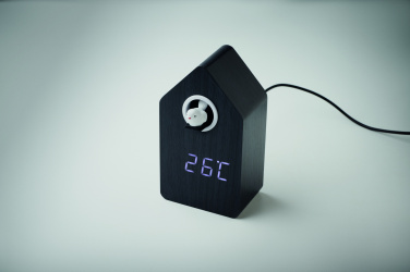 Logo trade promotional giveaways image of: MDF cuckoo alarm clock