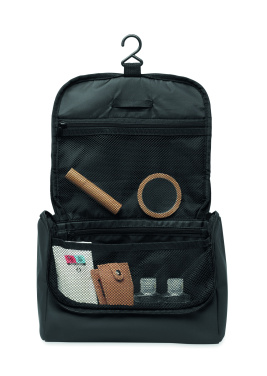 Logo trade corporate gifts image of: Cosmetic hanging bag in PU