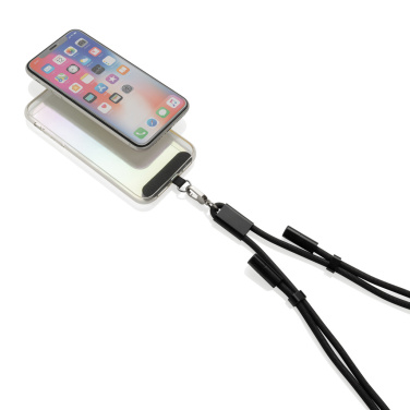 Logo trade business gift photo of: LoopAmp RCS RPET adjustable phone cord with 60W cable