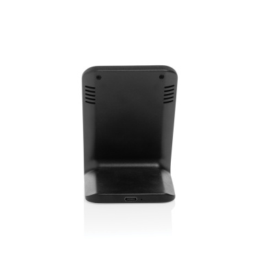 Logo trade promotional gifts picture of: VoltPerch RCS recycled plastic 15W magnetic wireless charger