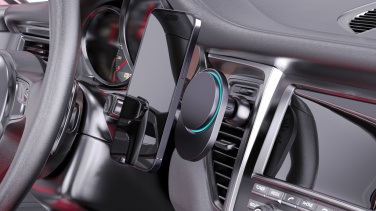 Logotrade advertising product picture of: PowerCruze RCS rplastic 15W magnetic charging car holder