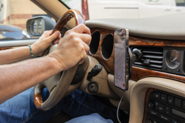 Logo trade advertising product photo of: PowerCruze RCS rplastic 15W magnetic charging car holder