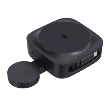 Logo trade corporate gifts image of: Urban Vitamin Goleta 2-in-1 15W magnetic wireless charger