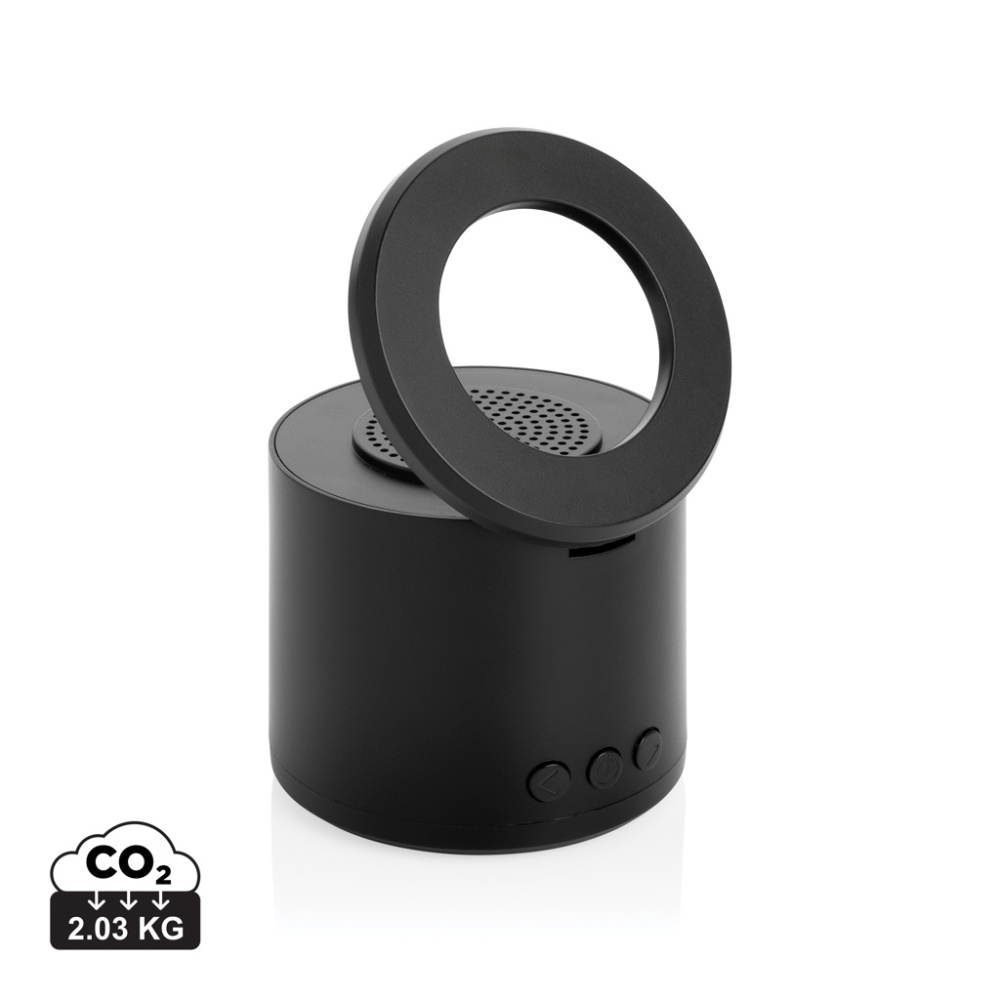 Logotrade business gift image of: Magpulse RCS recycled plastic 3W speaker w/magnetic holder