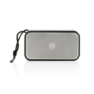 Logo trade corporate gifts image of: Swiss Peak RCS recycled aluminium 10W bass speaker