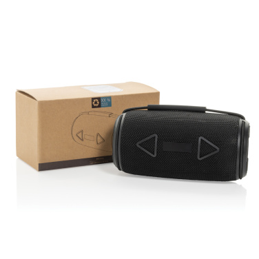 Logo trade promotional products image of: Prisma RCS recycled plastic IPX 4 waterpoof 16W speaker