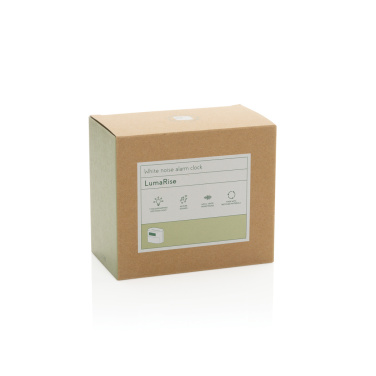 Logotrade corporate gift picture of: LumaRise RCS reycled plastic white noise alarm clock